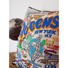 Load image into Gallery viewer, Queens Hand-Embroidered Pillow