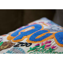Load image into Gallery viewer, Queens Hand-Embroidered Pillow