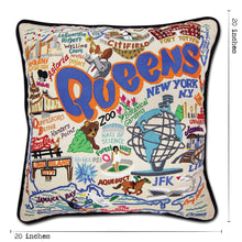 Load image into Gallery viewer, Queens Hand-Embroidered Pillow