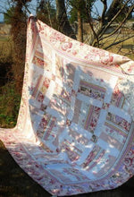 Load image into Gallery viewer, DaDa Bedding Cottage Floral Blossoming Patchwork Quilted Coverlet Bedspread Set (DXJ103112)