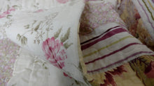 Load image into Gallery viewer, DaDa Bedding Cottage Floral Blossoming Patchwork Quilted Coverlet Bedspread Set (DXJ103112)