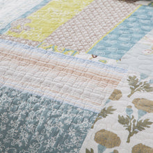 Load image into Gallery viewer, Tache 2-3 Piece Cotton Sky Breeze Pastel Blue Patchwork Quilt Set (JHW-684)