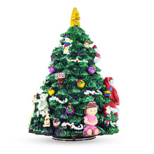 Load image into Gallery viewer, Santa Drummer Rotating Musical Christmas Tree Figurine