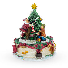 Load image into Gallery viewer, Tree Decorating Duo Spinning Musical Christmas Figurine