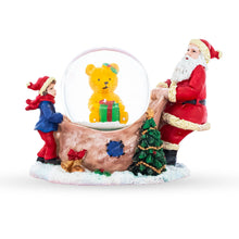 Load image into Gallery viewer, Santa's Teddy Surprise Mini Water Snow Globe