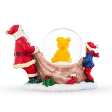 Load image into Gallery viewer, Santa's Teddy Surprise Mini Water Snow Globe