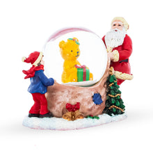 Load image into Gallery viewer, Santa's Teddy Surprise Mini Water Snow Globe