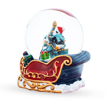 Load image into Gallery viewer, Penguin Sleigh Ride Mini Water Snow Globe