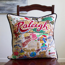 Load image into Gallery viewer, Raleigh Hand-Embroidered Pillow by Cat Studio