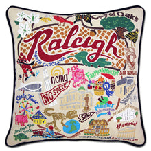 Load image into Gallery viewer, Raleigh Hand-Embroidered Pillow by Cat Studio