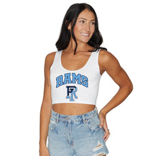 Load image into Gallery viewer, Rhode Island Rams Signature White Crop Tank Top