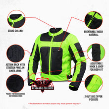 Load image into Gallery viewer, Men's High-Vis Racer Mesh Jacket