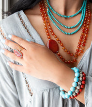 Load image into Gallery viewer, Orange Carnelian Golden Statement Ring