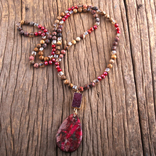 Load image into Gallery viewer, Red Imperial Jasper Passion &amp; Protection Necklace