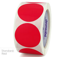 Load image into Gallery viewer, 2&quot; Permanent Color-Code Round Dot Inventory Labels: 500/Roll