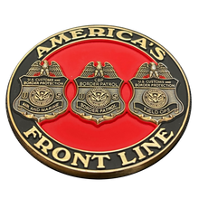 Load image into Gallery viewer, EL7-010 New CBP seal Challenge Coin Field Ops Border Patrol Air and Marine Challenge Coin BP OFO AMO