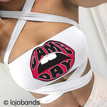 Load image into Gallery viewer, Game Day White Multiway Bandeau