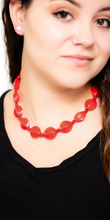 Load image into Gallery viewer, Cherry Red Retro-Fab Marco Necklace