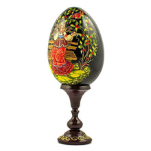 Load image into Gallery viewer, Young Girl in the Garden Collectible Wooden Easter Egg 6.25 Inches