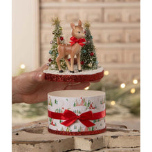 Load image into Gallery viewer, Retro Ruby Reindeer on Box by Bethany Lowe Designs