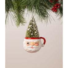 Load image into Gallery viewer, Retro Santa Mug Ornament by Bethany Lowe Designs