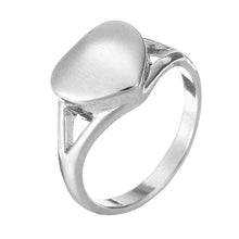 Load image into Gallery viewer, Silver Heart Shaped Cremation Urn Ring