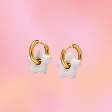 Load image into Gallery viewer, Puffy Star Titanium Hoop