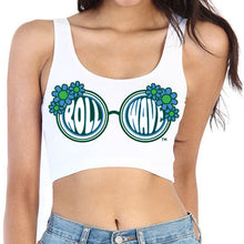 Load image into Gallery viewer, Tulane Roll Wave Sunglasses Crop Tank Top
