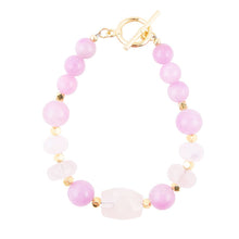 Load image into Gallery viewer, Rose Jade Toggle Bracelet
