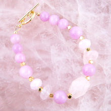 Load image into Gallery viewer, Rose Jade Toggle Bracelet