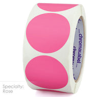 Load image into Gallery viewer, 2&quot; Permanent Color-Code Round Dot Inventory Labels: 500/Roll