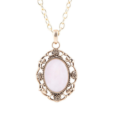 Rosie Pink Opal Pendant Necklace