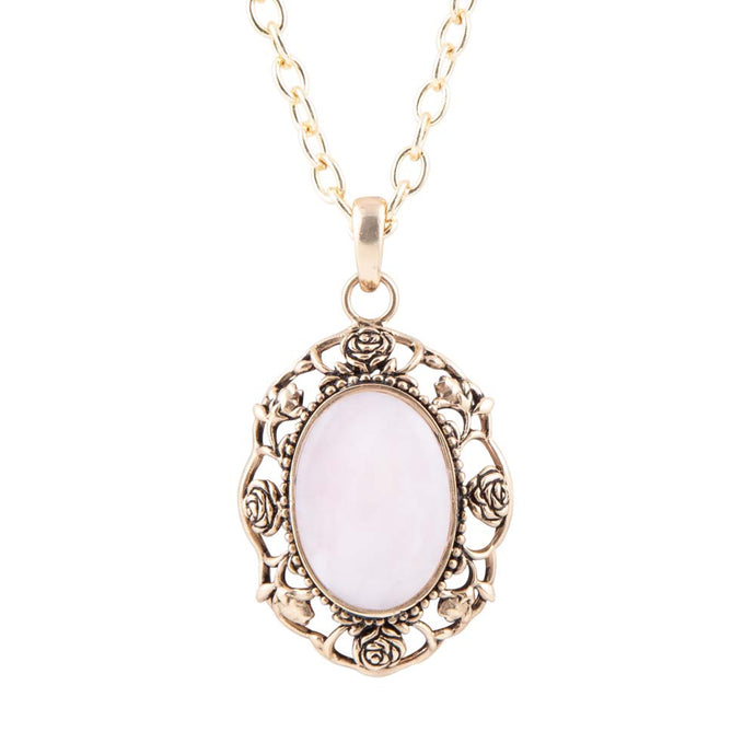 Rosie Pink Opal Pendant Necklace
