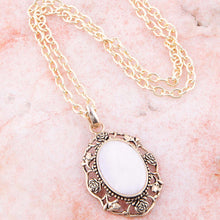 Load image into Gallery viewer, Rosie Pink Opal Pendant Necklace