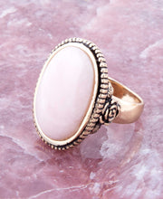 Load image into Gallery viewer, Rosie Pink Opal and Golden Bronze Ring