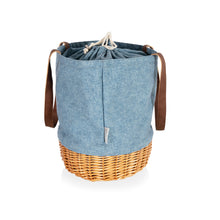 Load image into Gallery viewer, Coronado Canvas and Willow Basket Tote