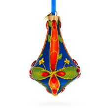 Load image into Gallery viewer, Kaleidoscope Bell Shape Finial Glass Christmas Ornament
