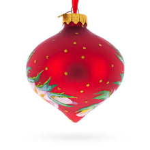 Load image into Gallery viewer, Narcissus Flowers Onion-Shape Finial Glass Christmas Ornament