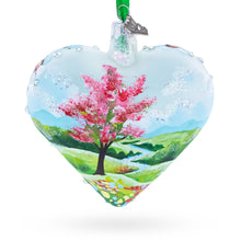 Load image into Gallery viewer, Sparkling Daisy Meadow Vista Jeweled Glass Heart Ornament