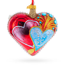 Load image into Gallery viewer, Royal Romance Pearl Jewels Glass Heart Ornament