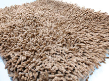 Load image into Gallery viewer, DaDa Bedding Coffee Brown Shaggy Soft Chenille Noodle Carpet Rug Bath Mat
