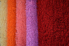 Load image into Gallery viewer, Tache Cotton Chenille Hot Pink Shag Area / Bathroom Rug (MATP)