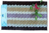 Load image into Gallery viewer, Tache 20x32 Inch Striped Brown and Beige Bathroom Rugs (TARBS2032)