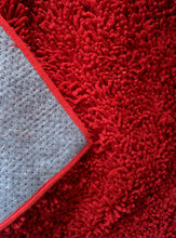 Load image into Gallery viewer, Tache Cotton Chenille Solid Dark Raspberry Red Rug (MAT2032R)
