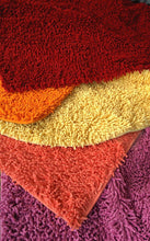 Load image into Gallery viewer, Tache Cotton Chenille Solid Dark Raspberry Red Rug (MAT2032R)