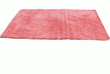 Load image into Gallery viewer, Tache Solid Salmon Coral Pink Thin Rug
