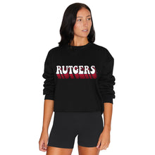 Load image into Gallery viewer, Rutgers Retro Black Crewneck