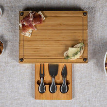 Load image into Gallery viewer, Concerto Glass Top Cheese Cutting Board &amp; Tools Set