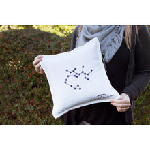 Load image into Gallery viewer, Sagittarius Astrology Hand-Embroidered Pillow by Cat Studio