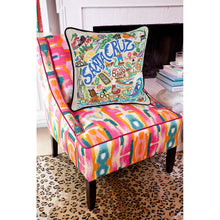 Load image into Gallery viewer, Santa Cruz Hand-Embroidered Pillow